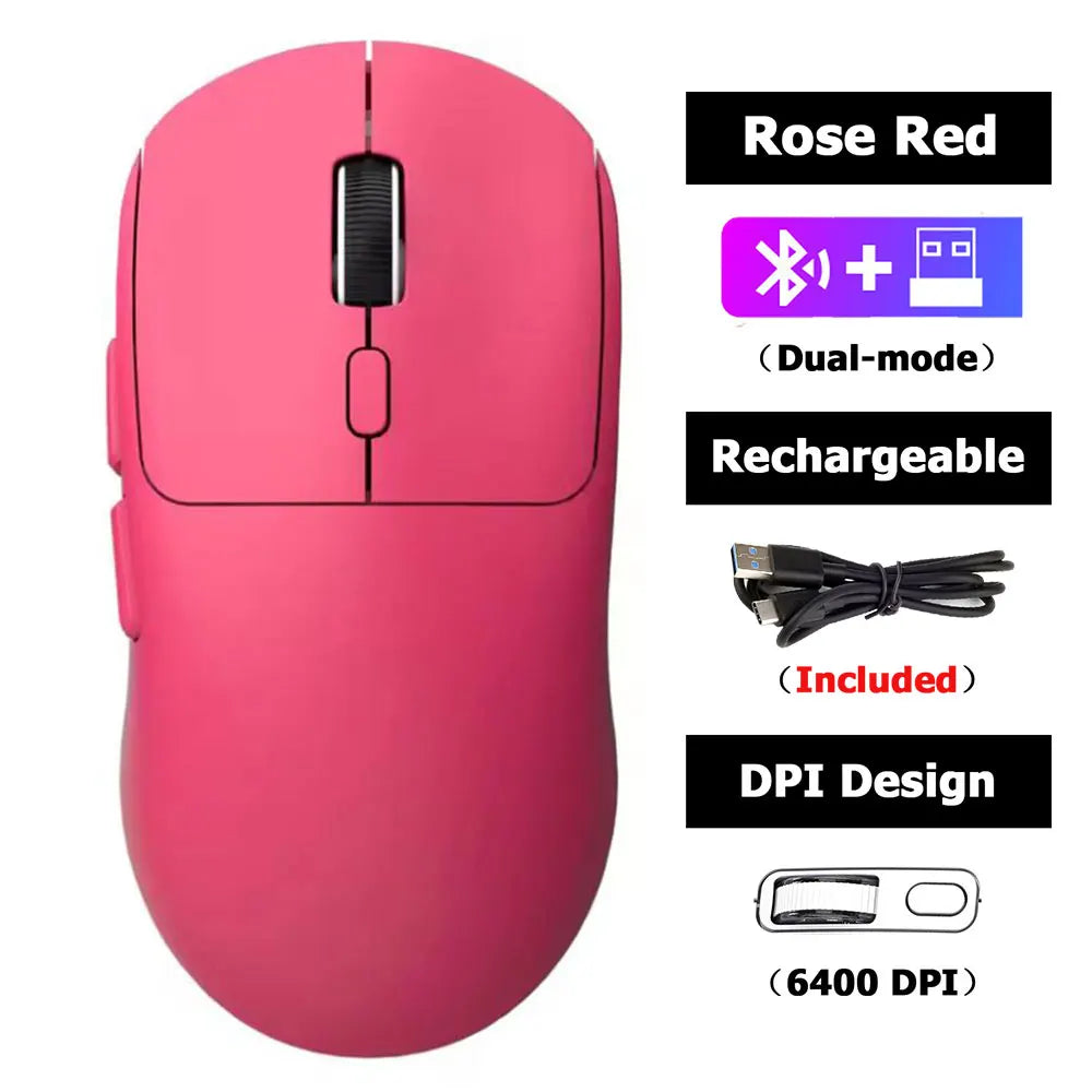 Souris sans fil rechargeable ergonomique silencieuse