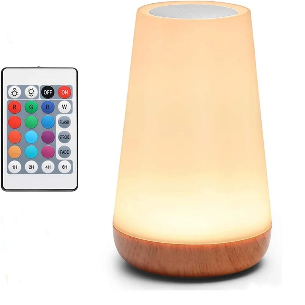 Lampe veilleuse LED tactile rechargeable USB – ambiance douce