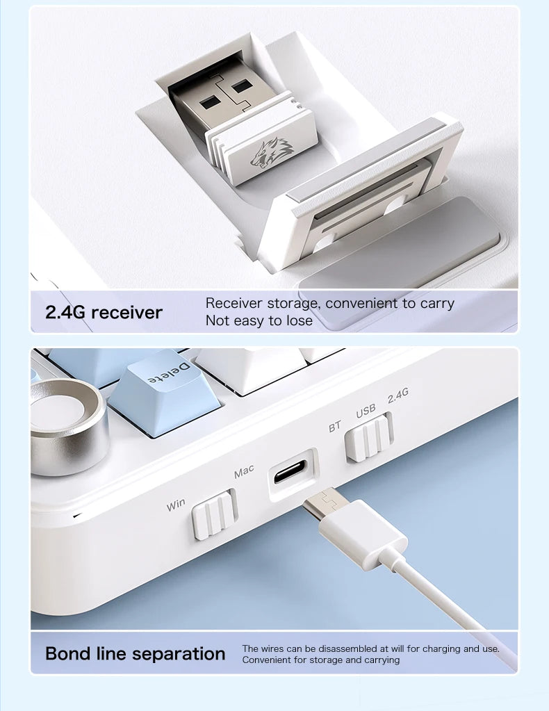 Clavier mécanique sans fil tri-mode – Compact 75 %