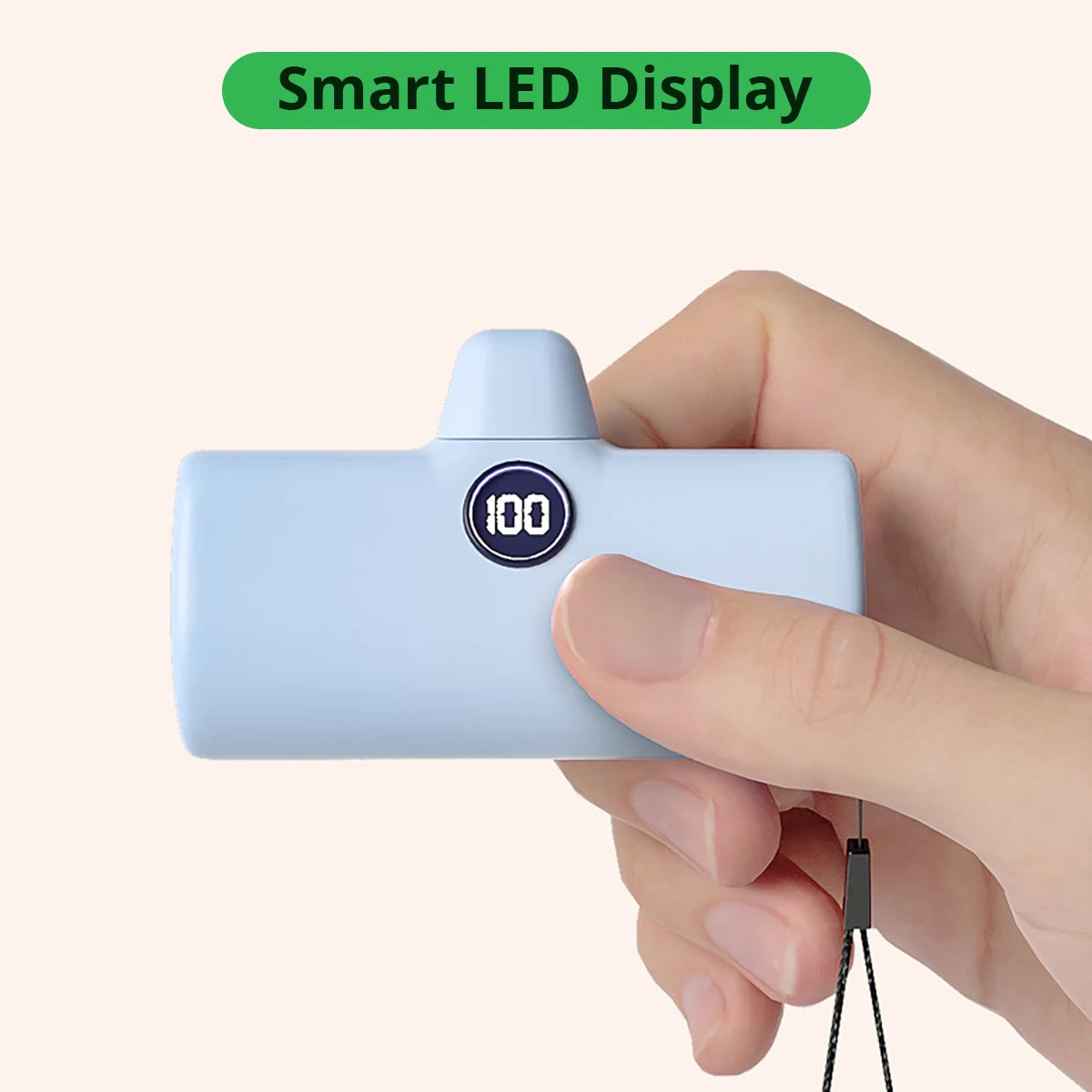 Batterie externe compacte 5000 mAh – charge rapide