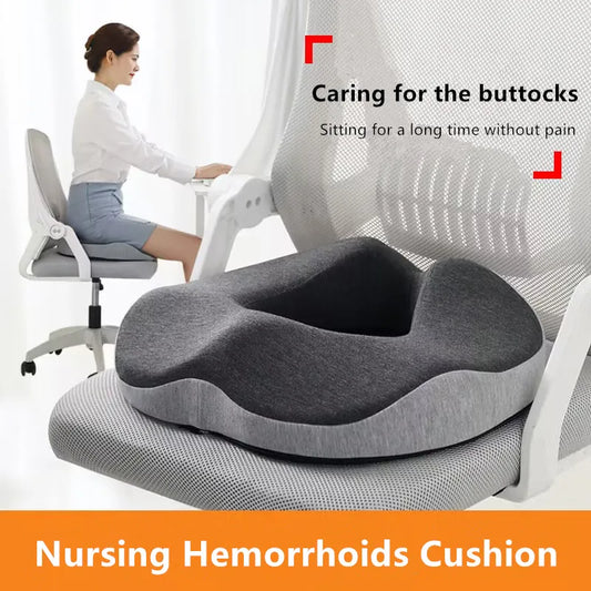 Coussin d’assise ergonomique pour coccyx – Mousse à mémoire