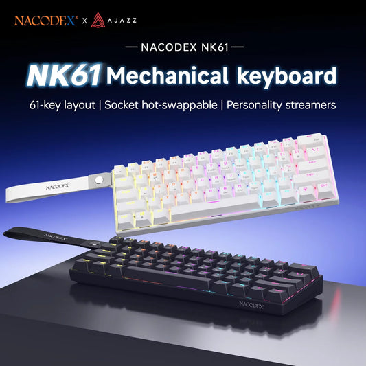 Clavier mécanique AJAZZ NK61 60% RGB filaire